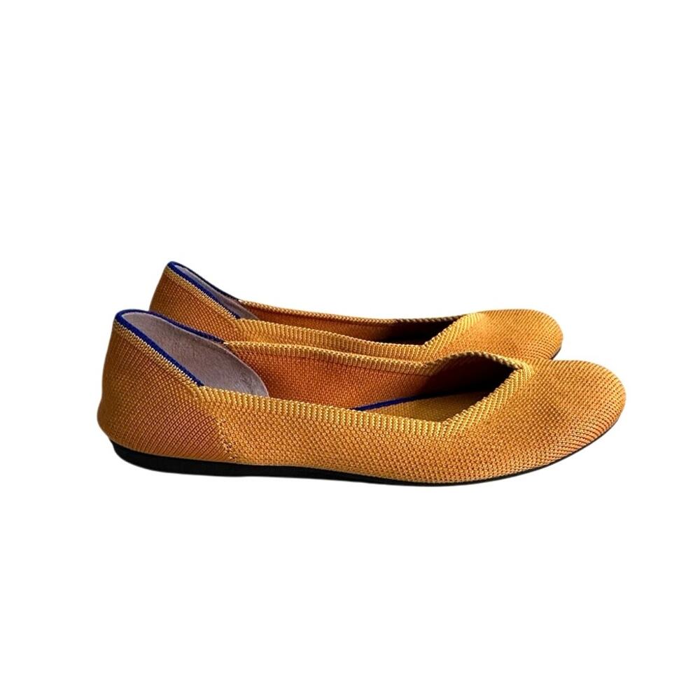 ROTHY's lemon drop round toe flats women's size 6.5 - Picture 11 of 11
